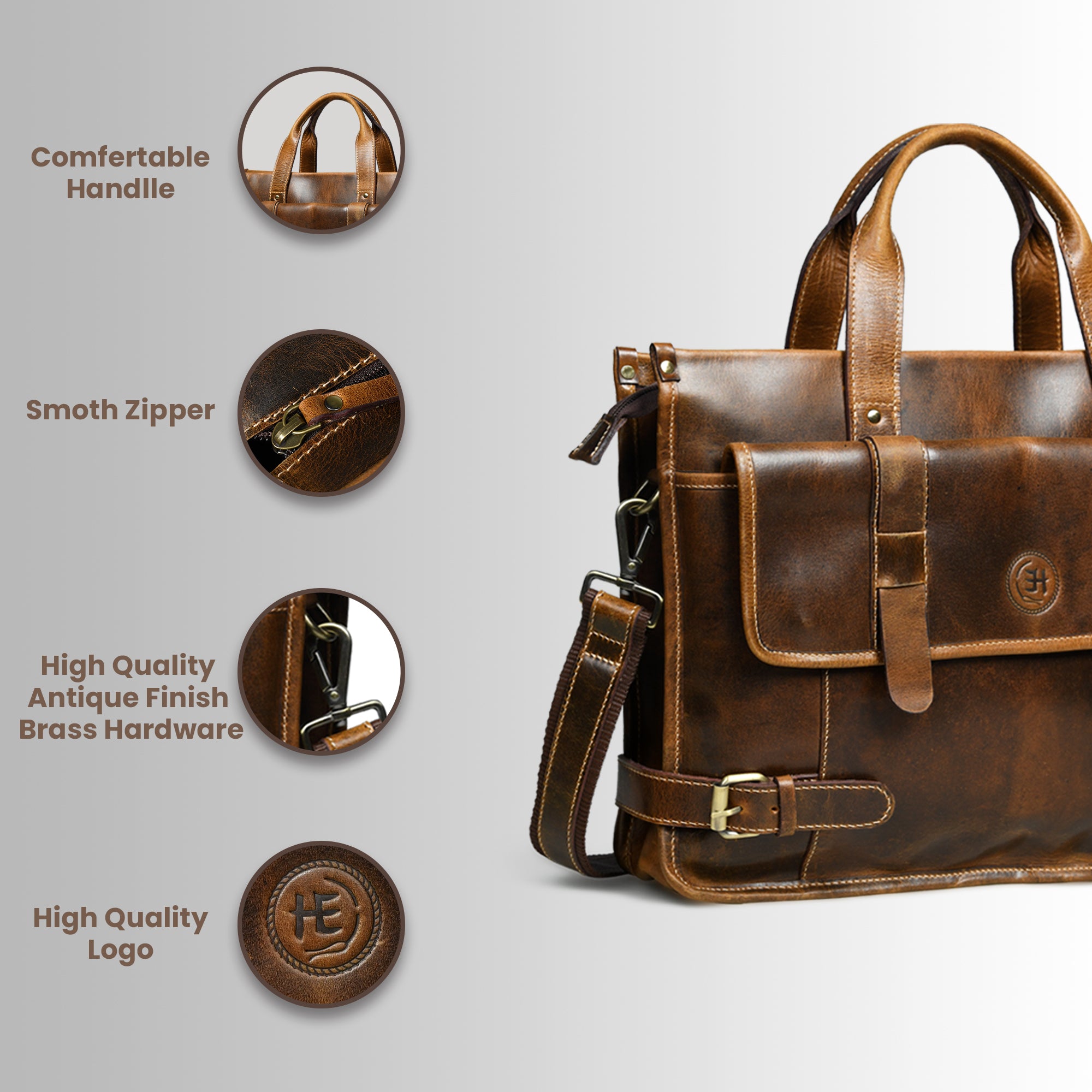 Heritage Leather Laptop Bag